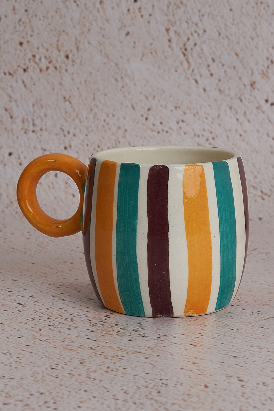 Multi Stripe Drum Shaped Mug (300ml)