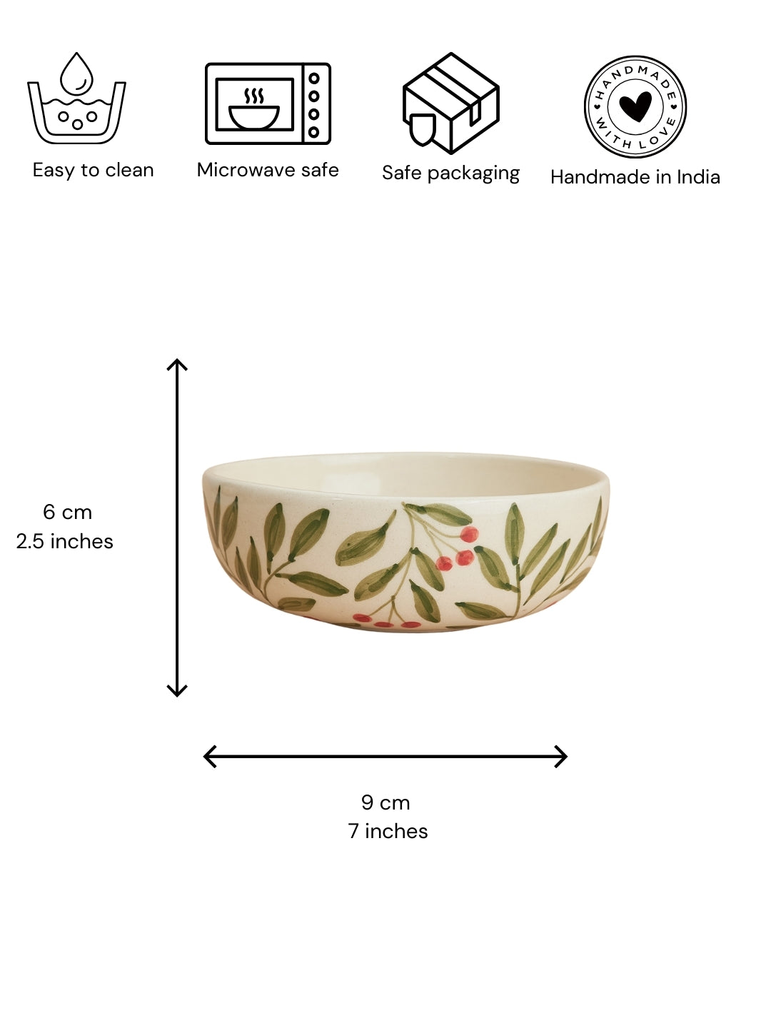 Olive Leaf Ceramic Bowl