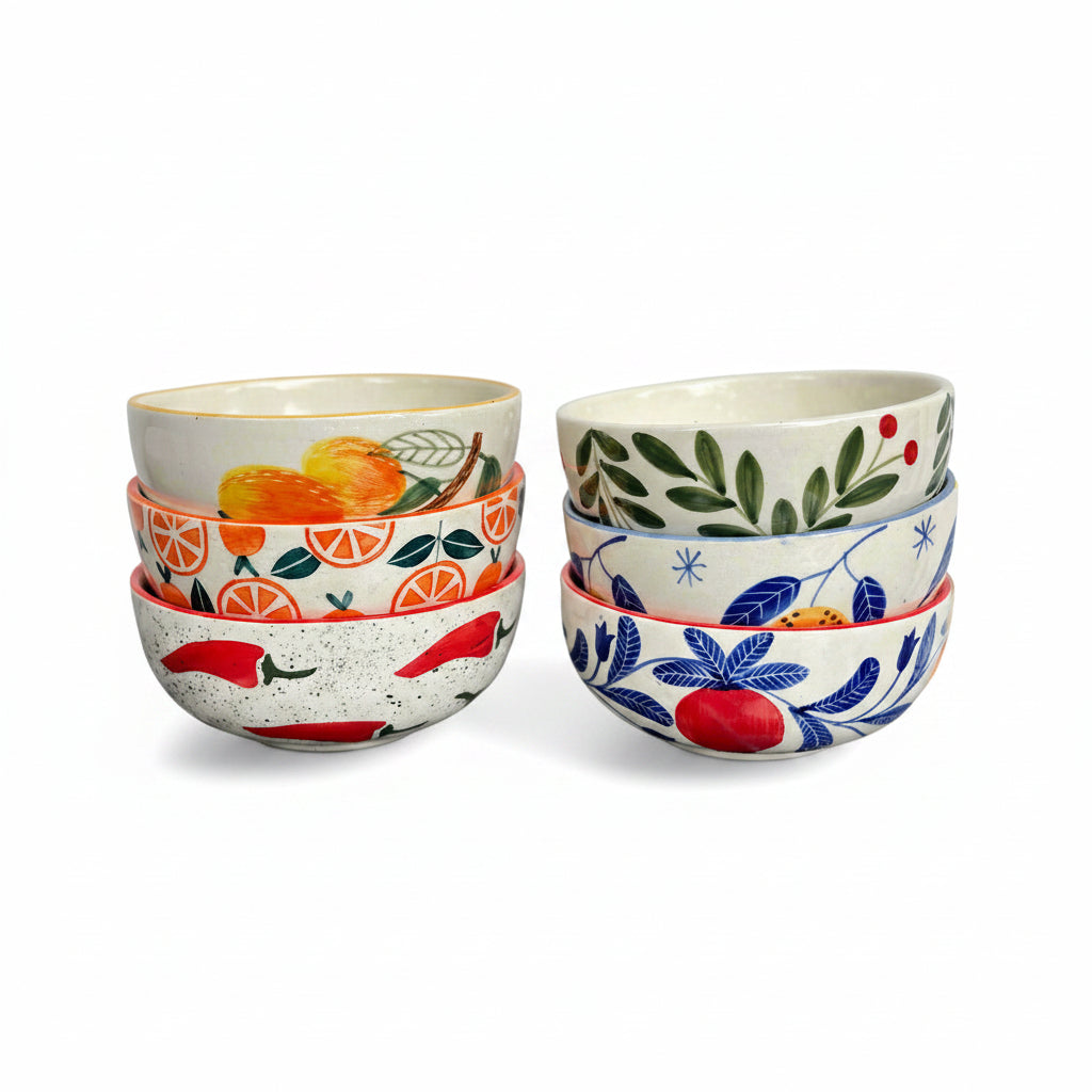 Multi-Color Art Small Bowls – Buy 6, Get 1 Free