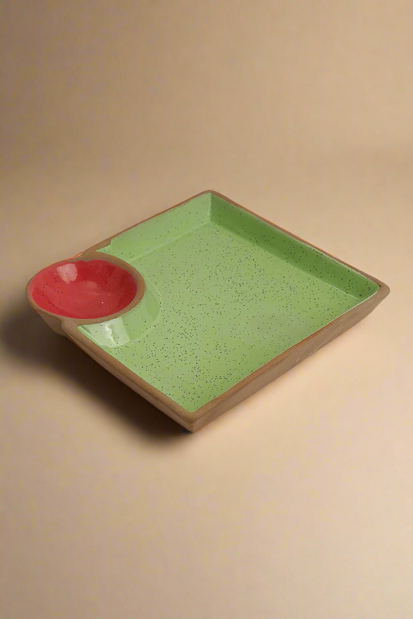 Green & Red Chip & Dip Platter