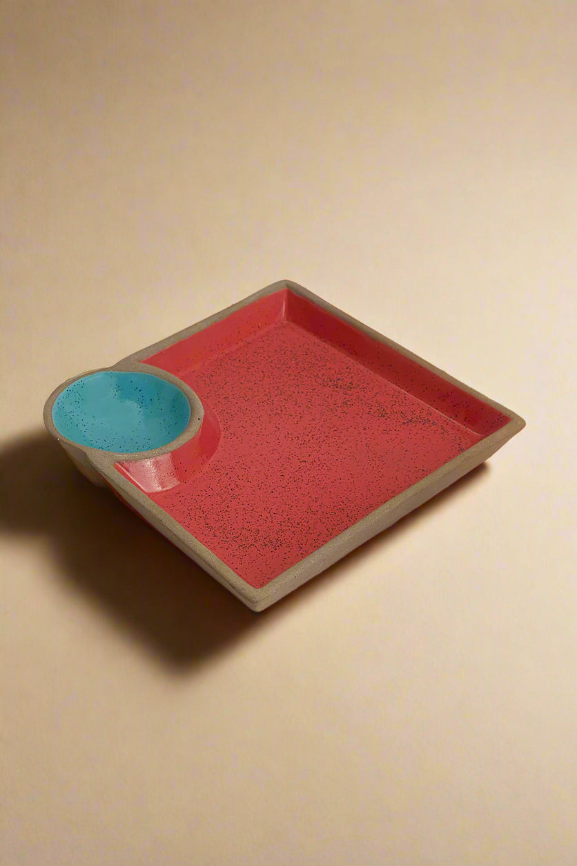 Red & Blue Chip & Dip Platter