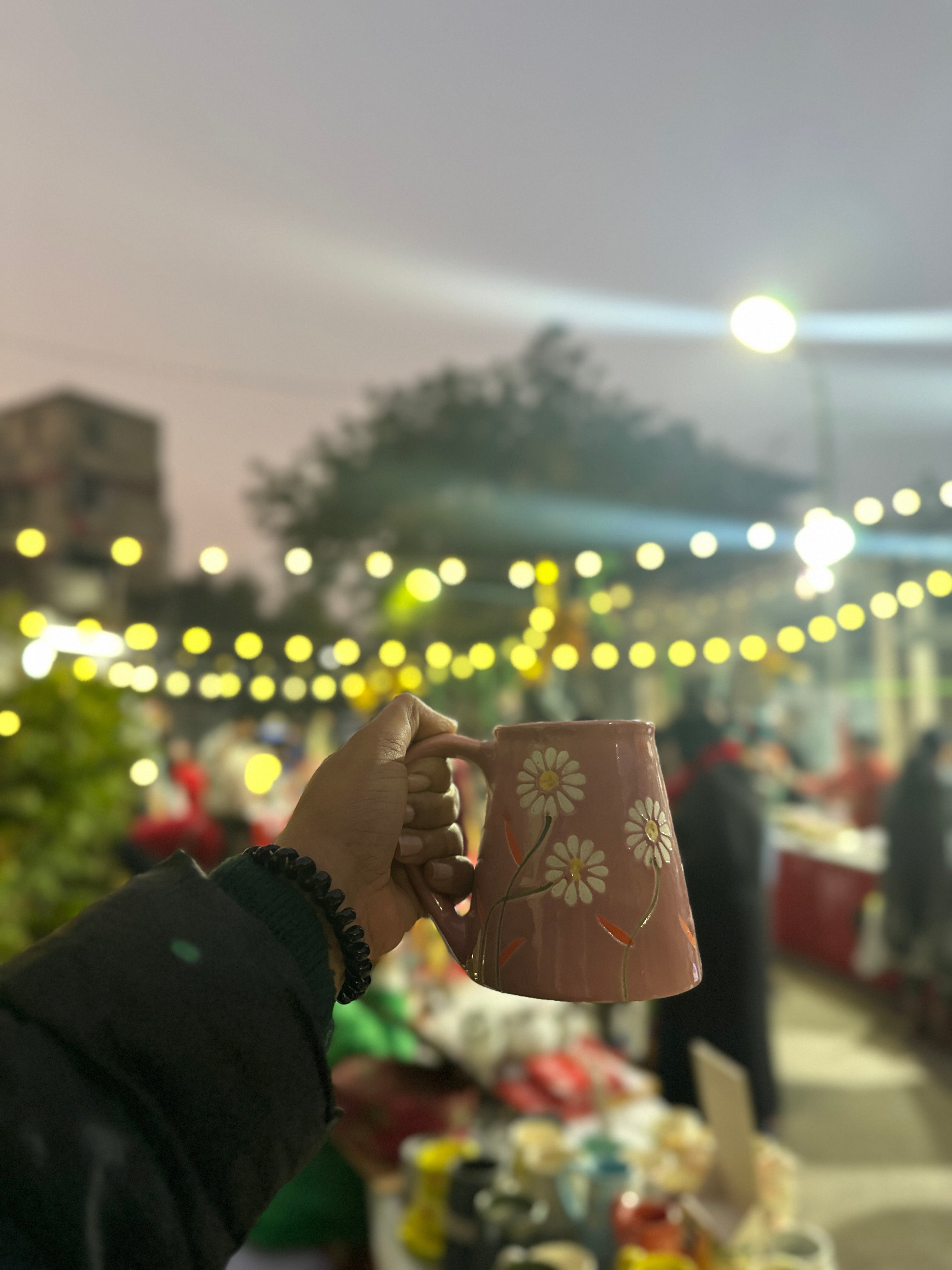 Garden Bloom Mug in Pink Floral Print Design (250ml)