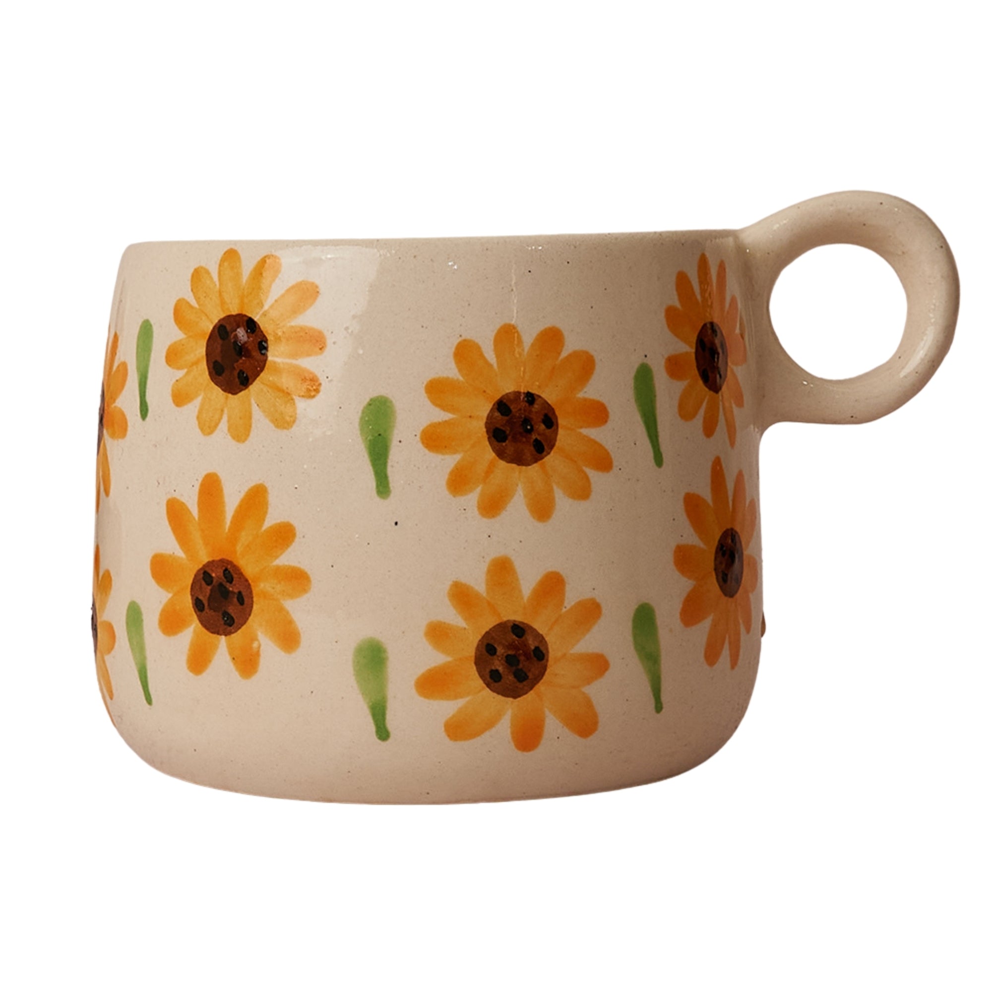 Sunflower Ceramic Cup