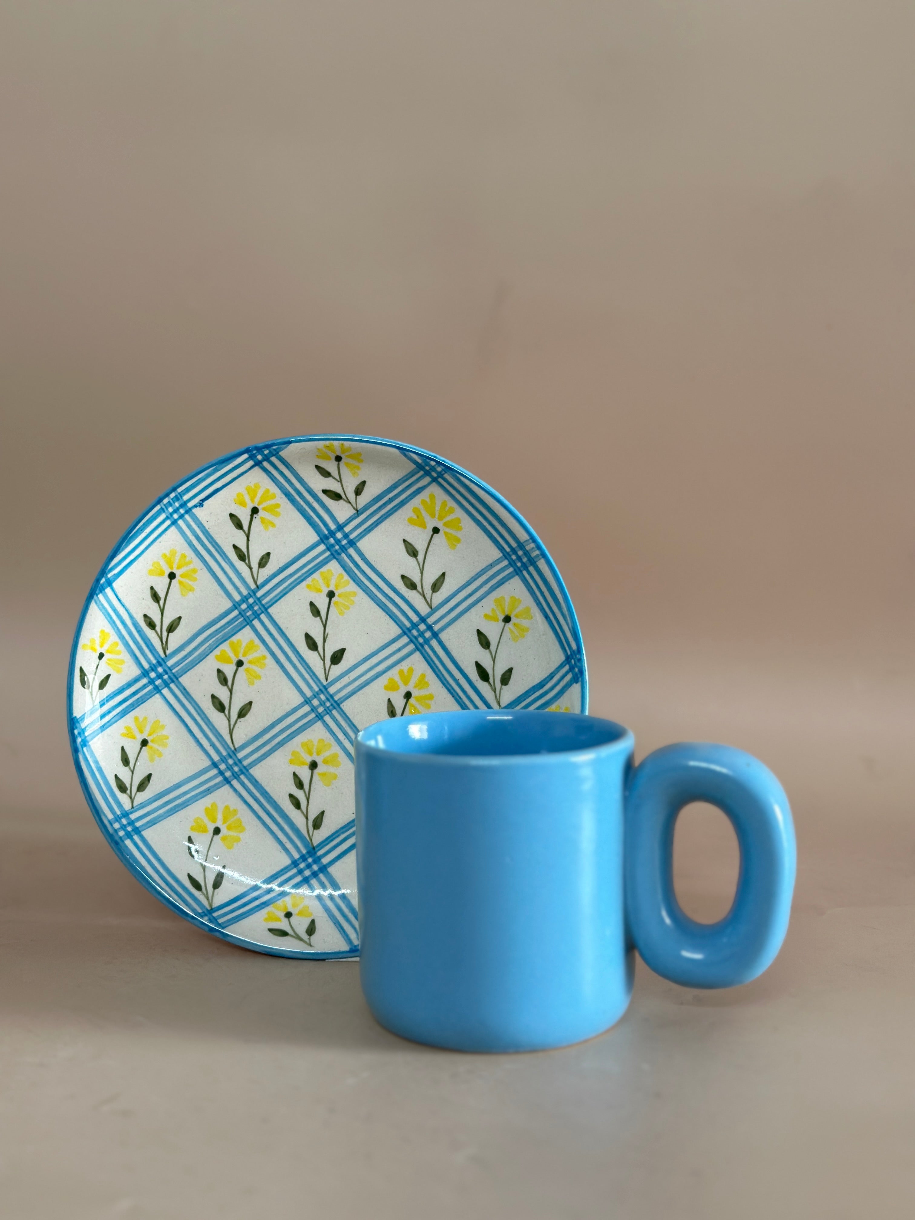 Sky Blue Set - Plate & Mug