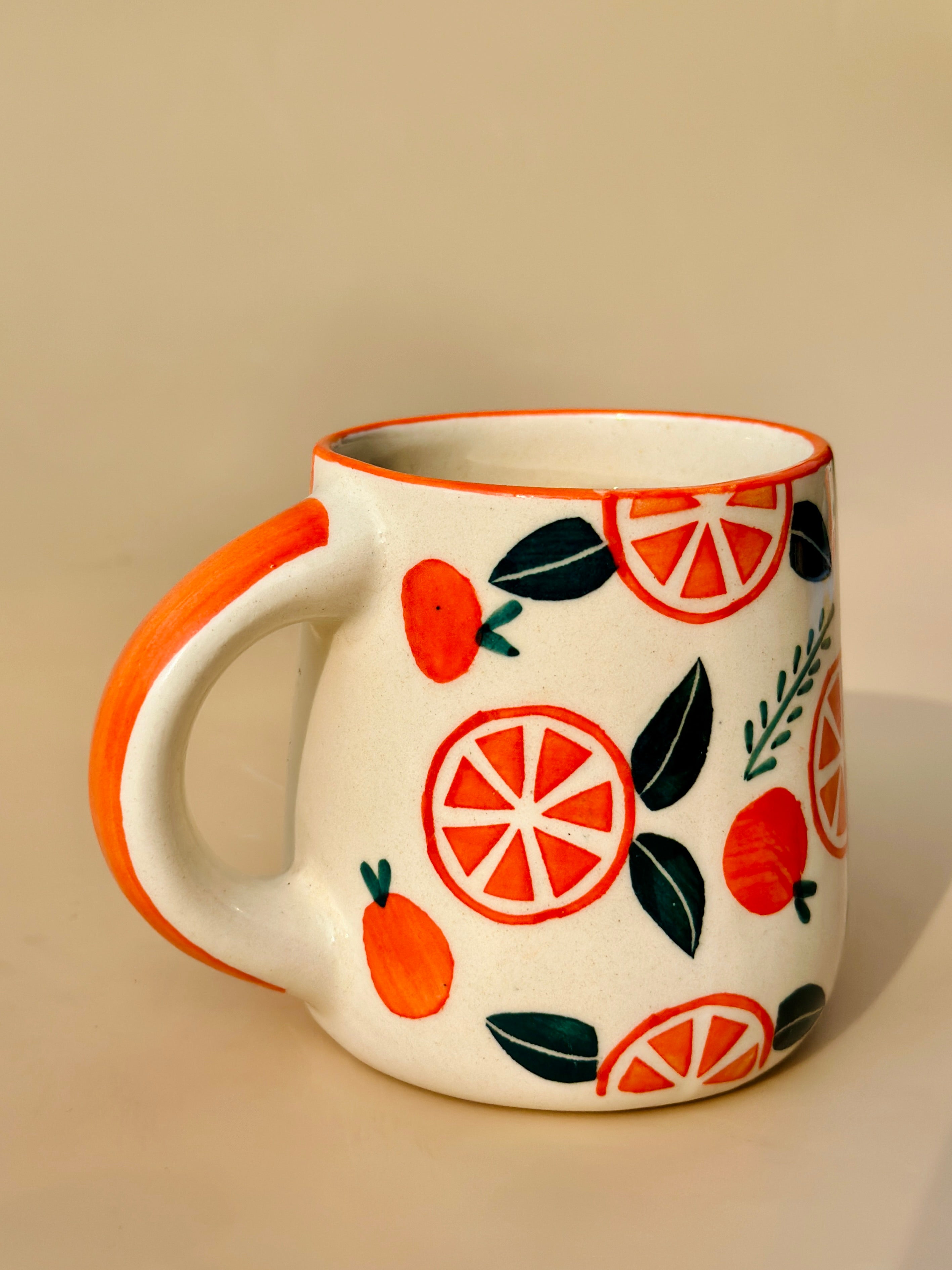 Set Narangi Orange Ceramic Mug (250ml)