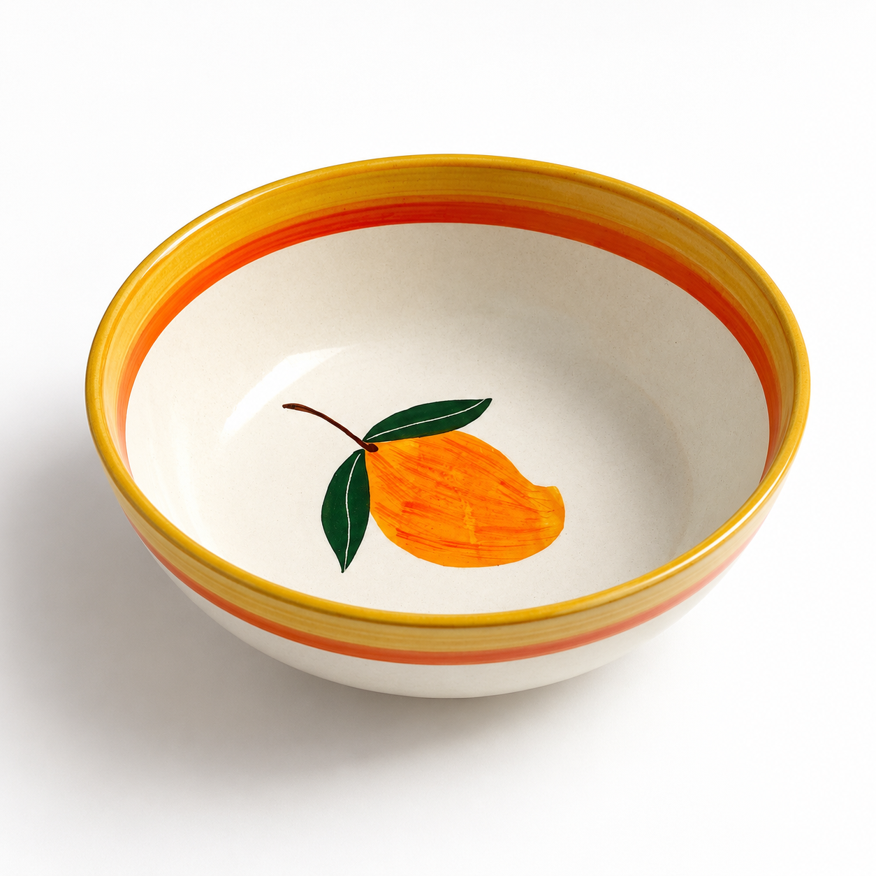 Aam Bagaan handpainted ceramic bowl featuring beautiful and elegant mango motifs.