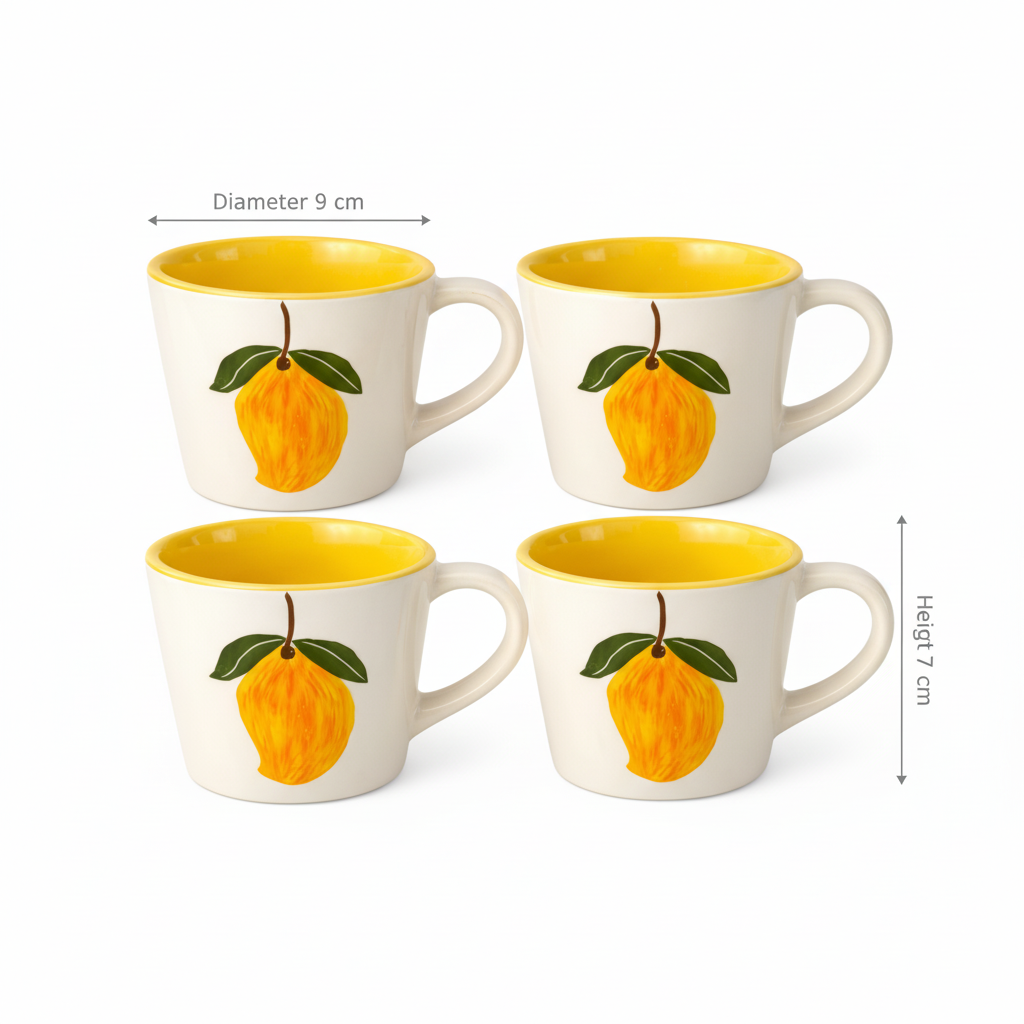 Aam Bagaan Handpainted Ceramic Mug (125 ml )