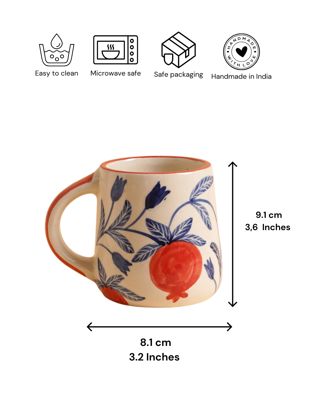 Anaar Bazaar Ceramic Coffee Mug (300ml)