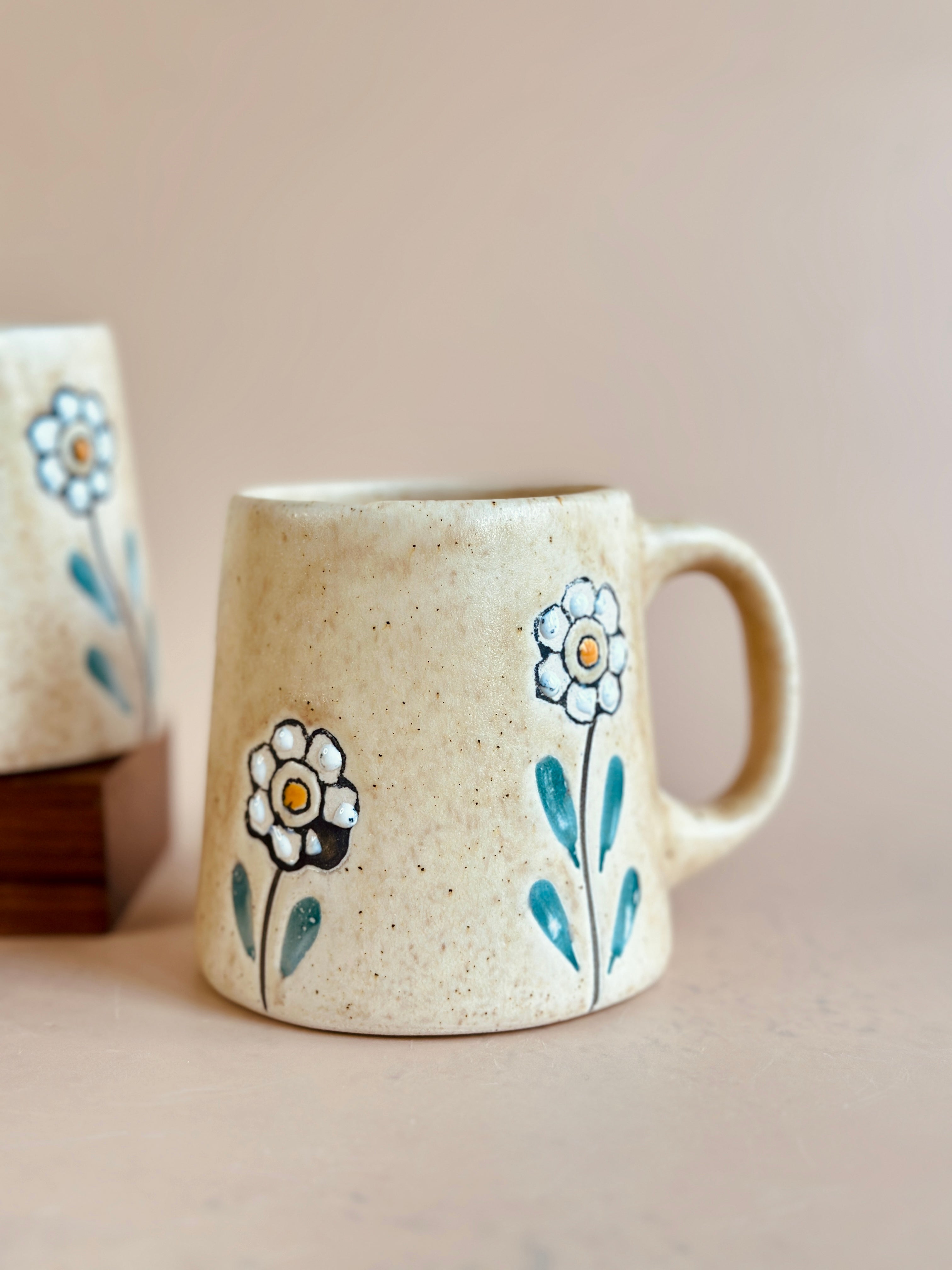 Beige_Blossom_Ceramic_Cup5 Nurture India