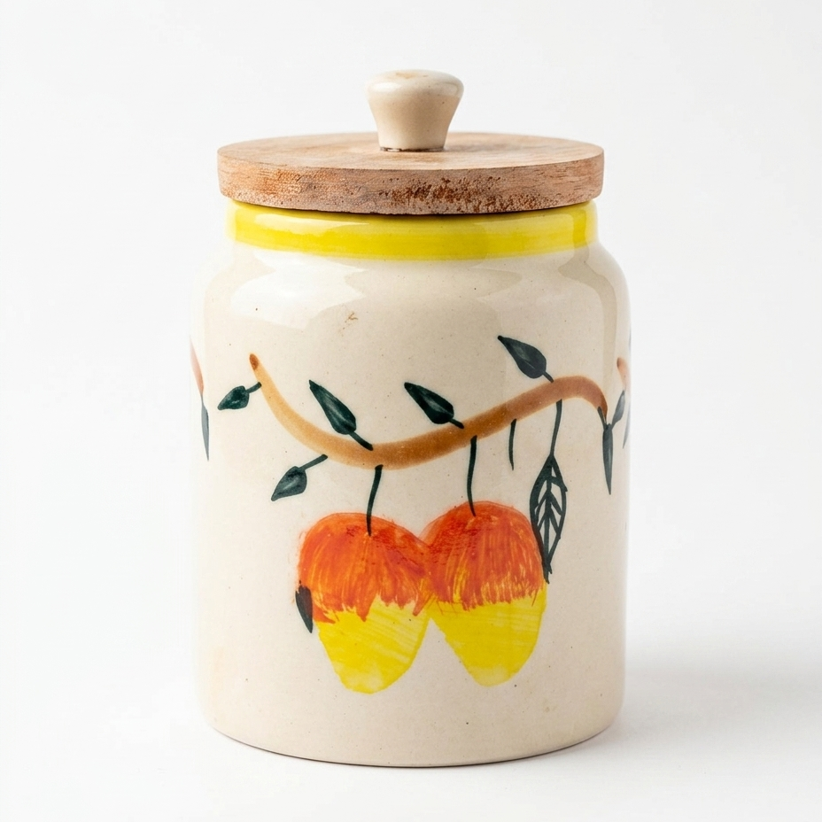 Mango Mehfil Ceramic Jar - 800ml