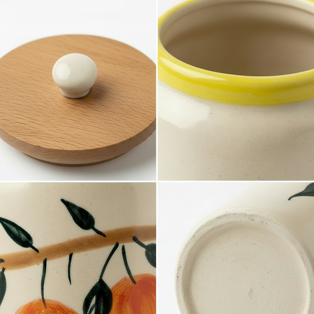Mango Mehfil Ceramic Jar - 800ml