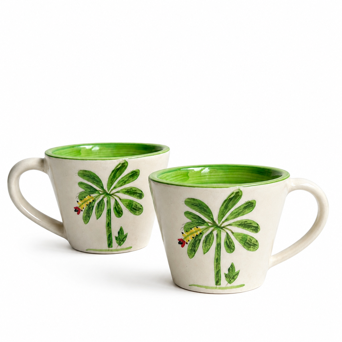 Banana Bloom  Handpainted Ceramic Mug (200 ml)