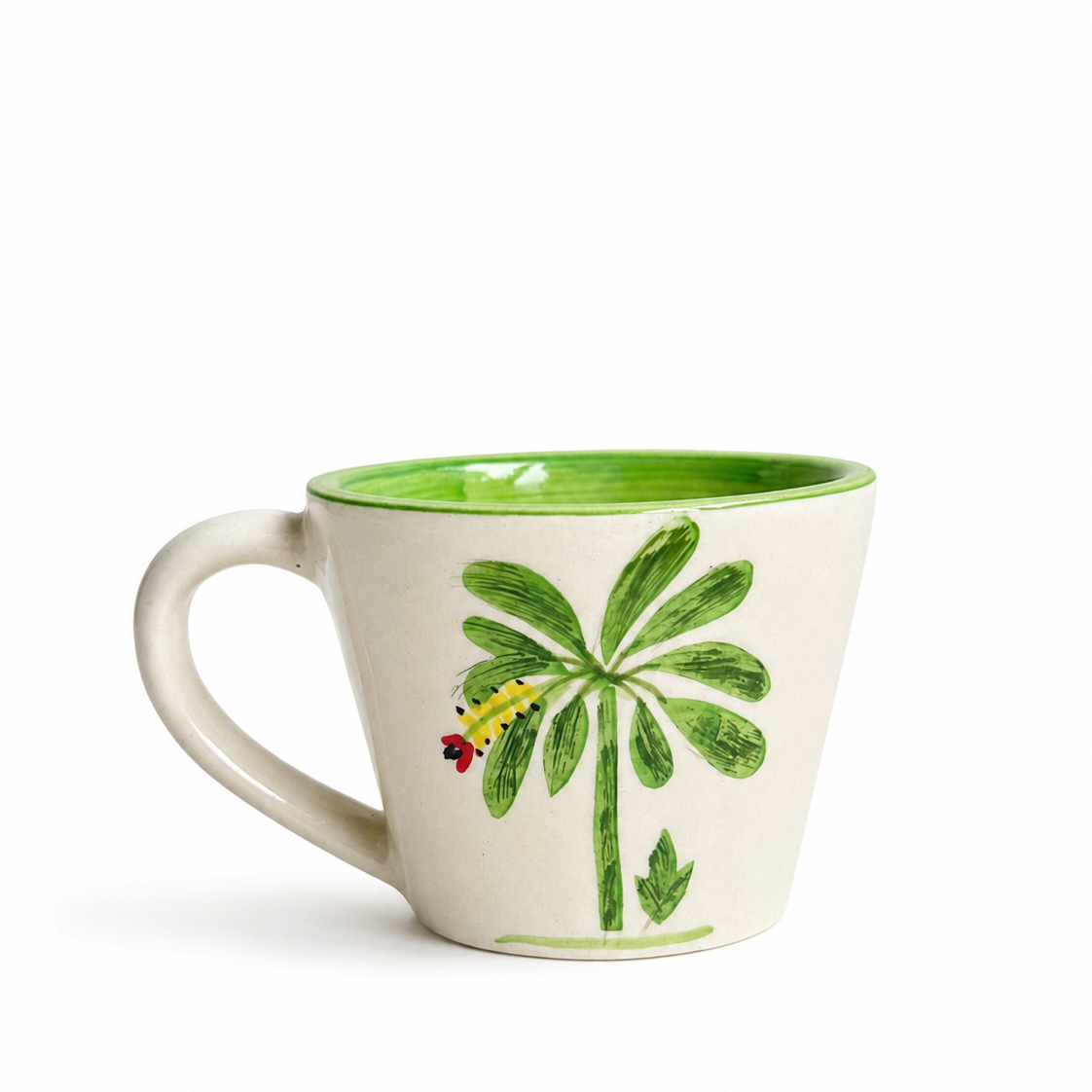 Banana Bloom  Handpainted Ceramic Mug (200 ml)