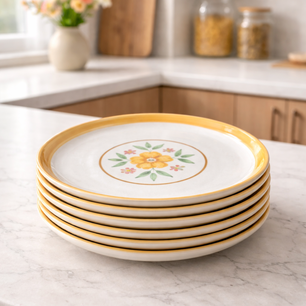 Floral Extravaganza Ceramic Dinner Plate (10.5 inches) - Dispatches 1st May