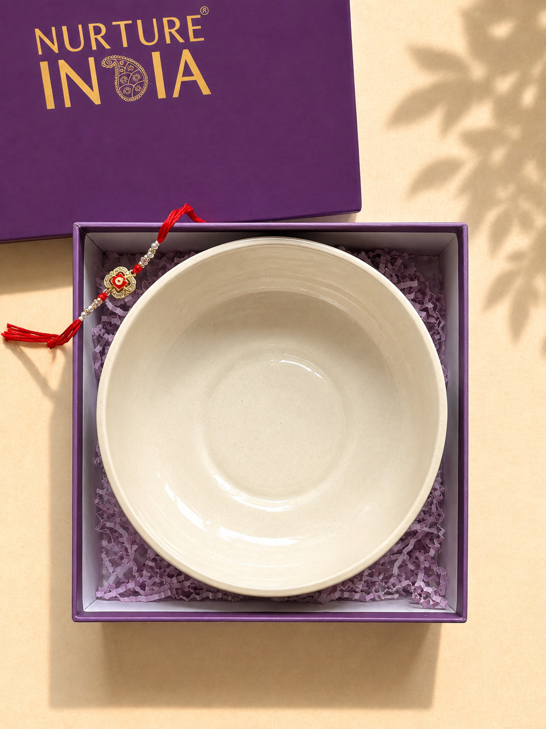 Olive Leaf Ceramic Bowl Hamper