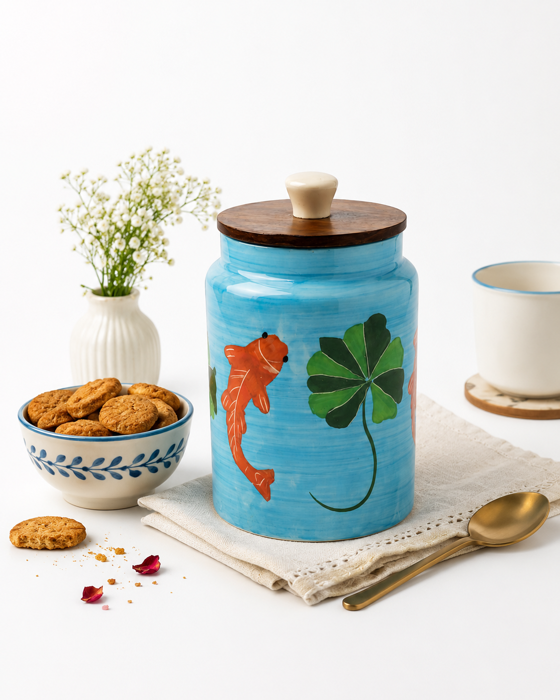 Koi Mulaqaat Fish Ceramic Jar - 800ml