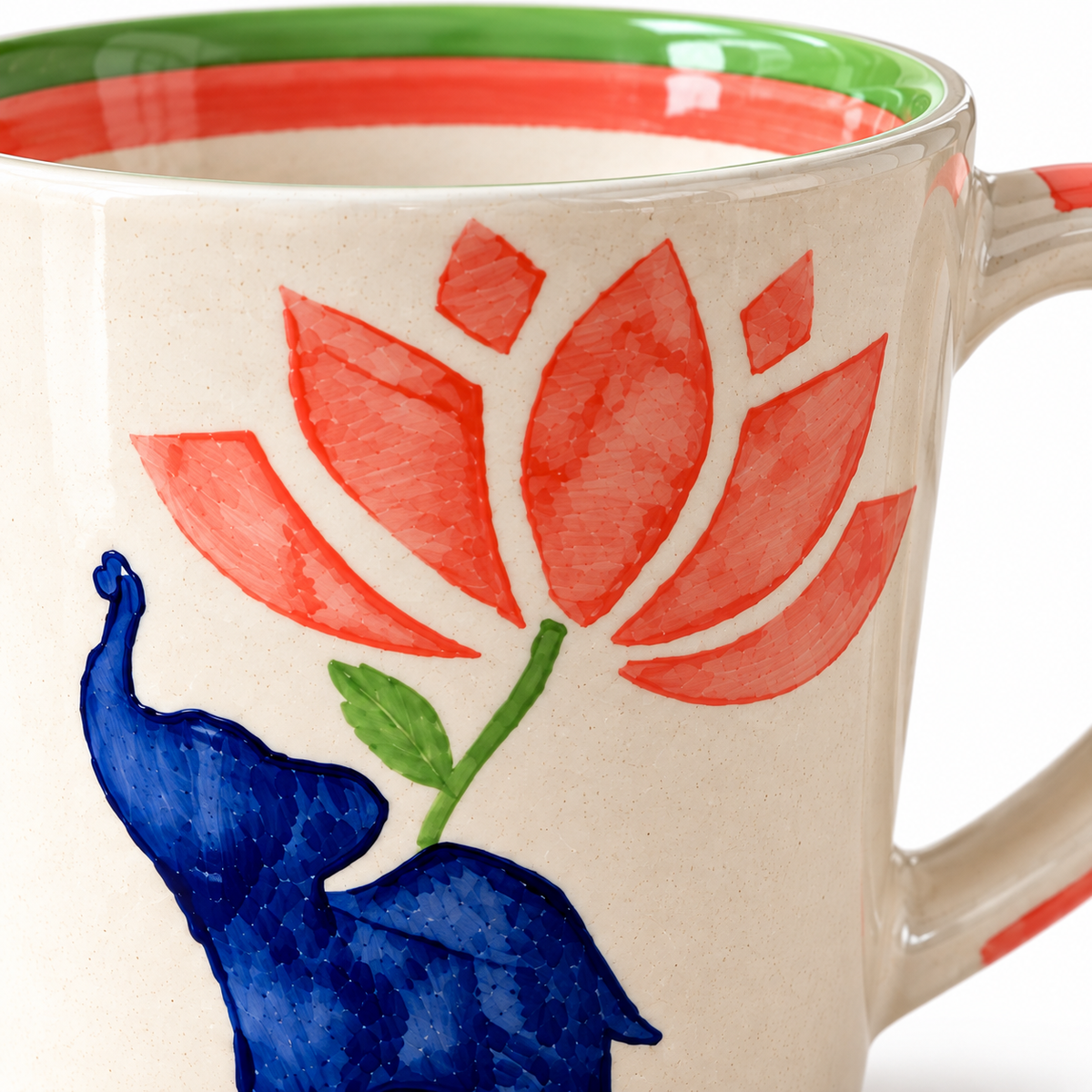 Lucky Lotus | Lotus & Elephant Ceramic Mug