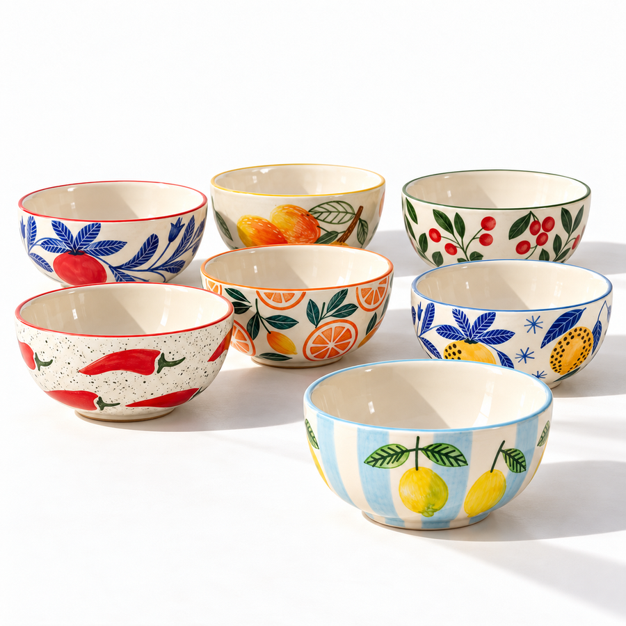 Multi-Color Art Small Bowls – Buy 6, Get 1 Free