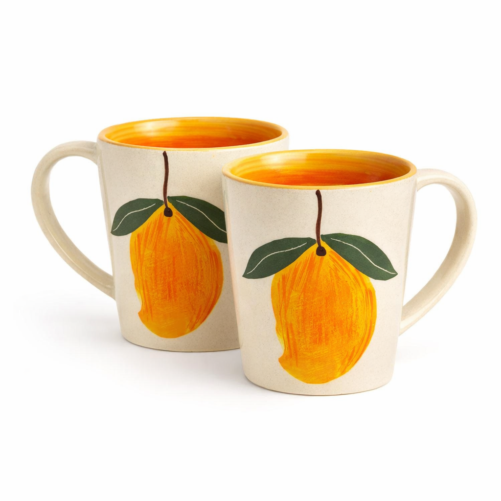 Aam Bagaan Handpainted Ceramic Mug (300 ml )