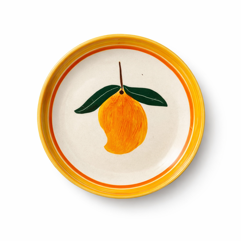 Aam Bagaan Handpainted Ceramic Plate Sets (7.5 inches)