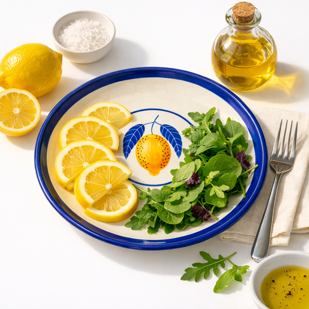 Lemon Leafy Ceramic Dinner Plate (10.5 inches) Dispatches 20th May