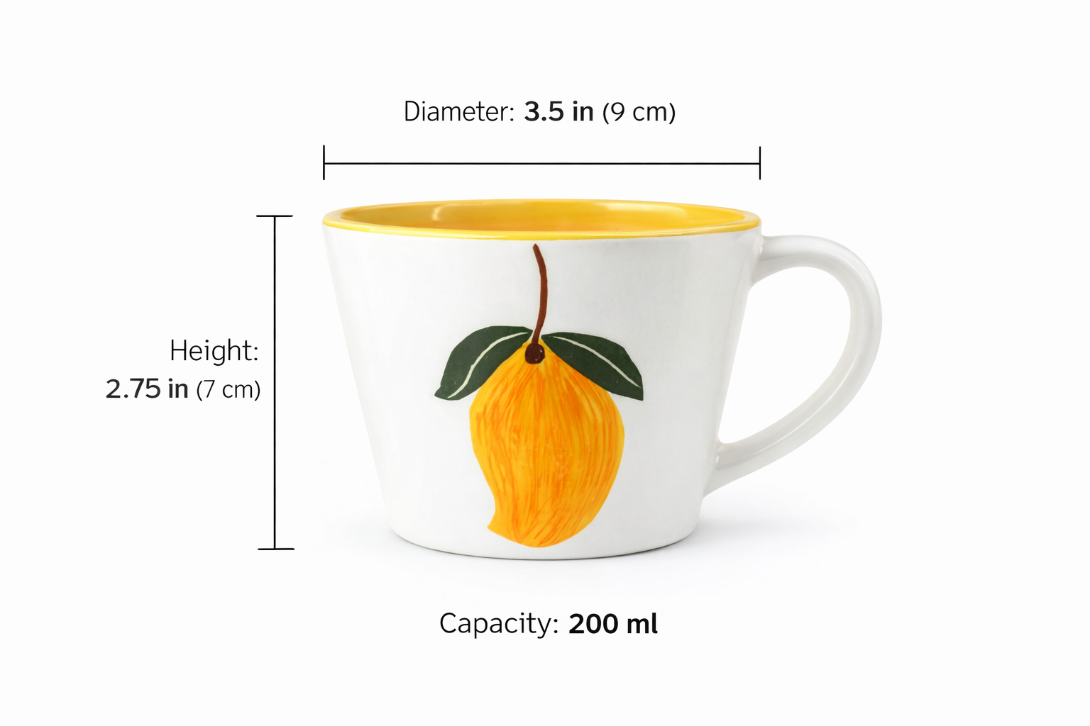 Aam Bagaan Handpainted Ceramic Mug (200 ml )
