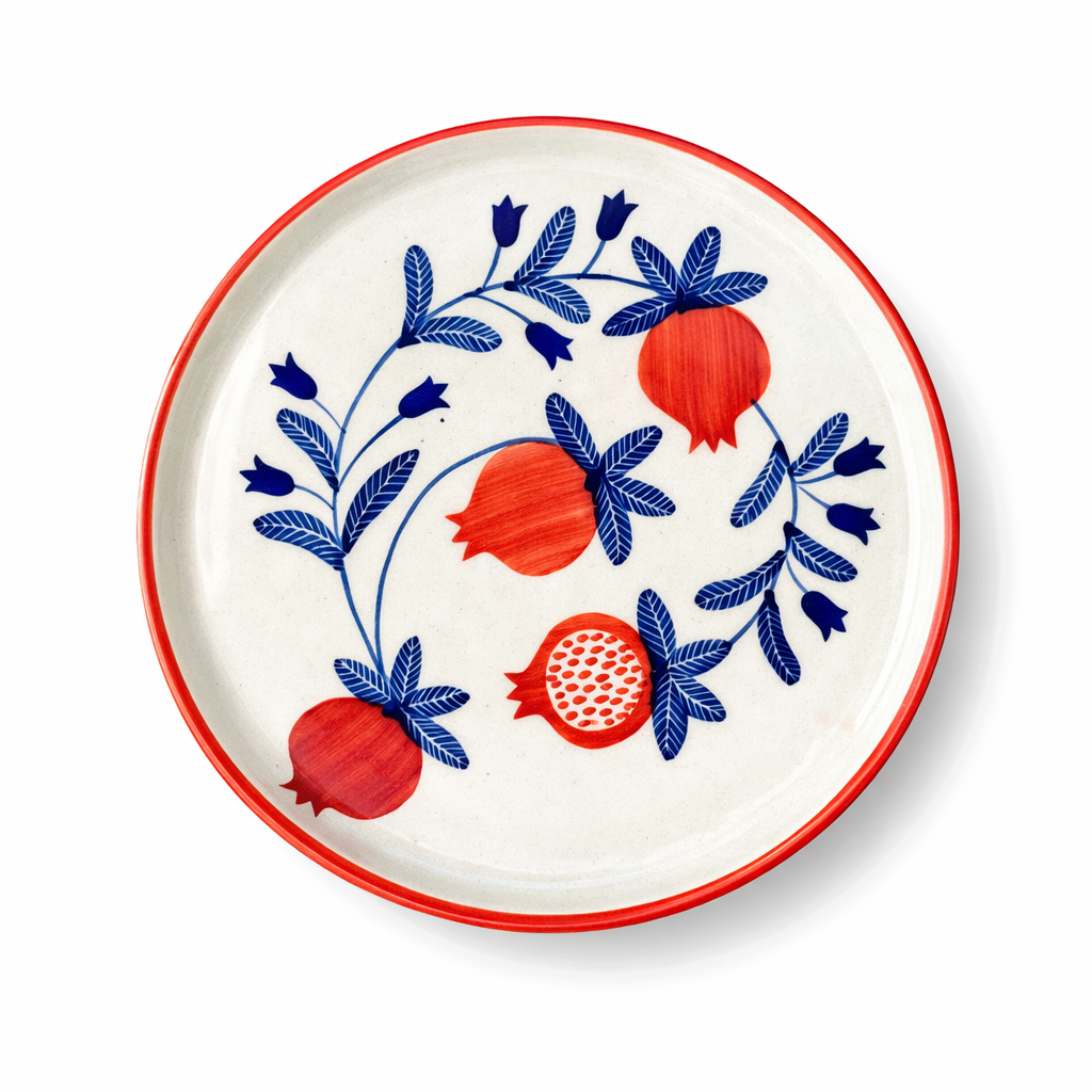 Anaar Bazaar Ceramic Snack Plate (8 inches)
