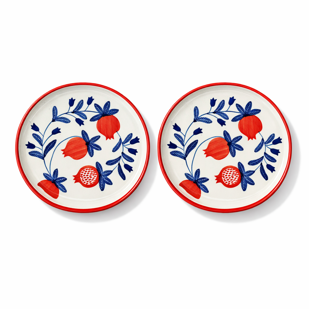 Anaar Bazaar Ceramic Snack Plate (8 inches)
