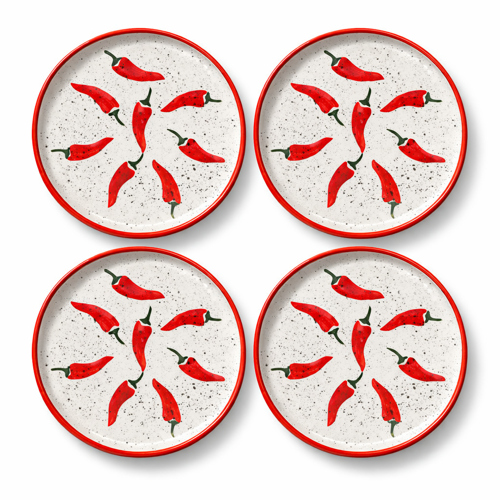 Keep It Spicy Ceramic Snack Plate (8 inches)