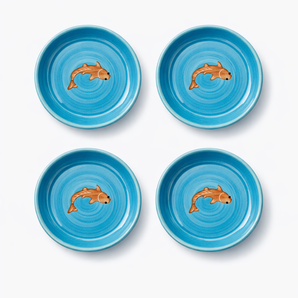 Koi mulaqaat Fish Ceramic Tapas Set of 4