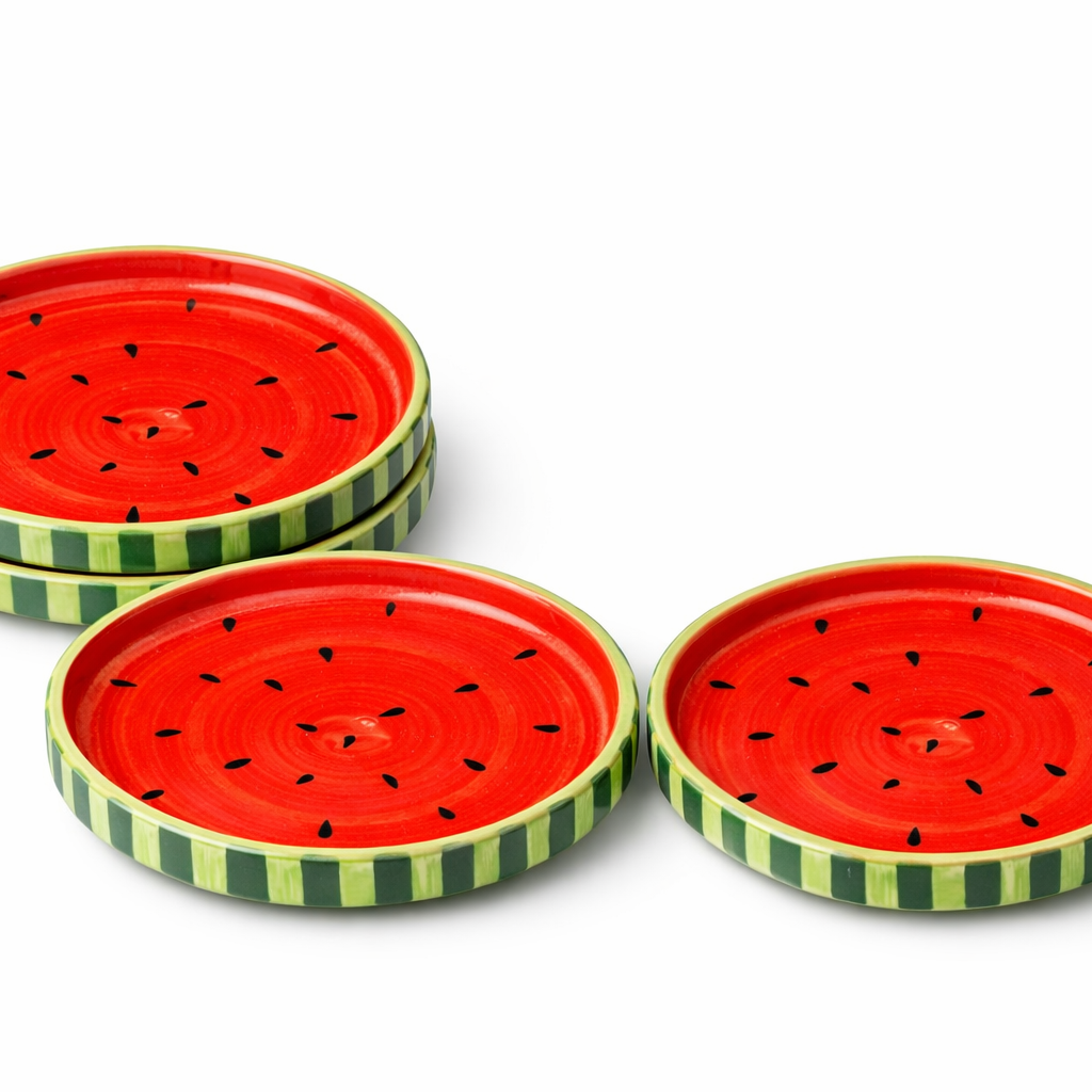 Watermelon Ceramic Snack Plate (8 inches)