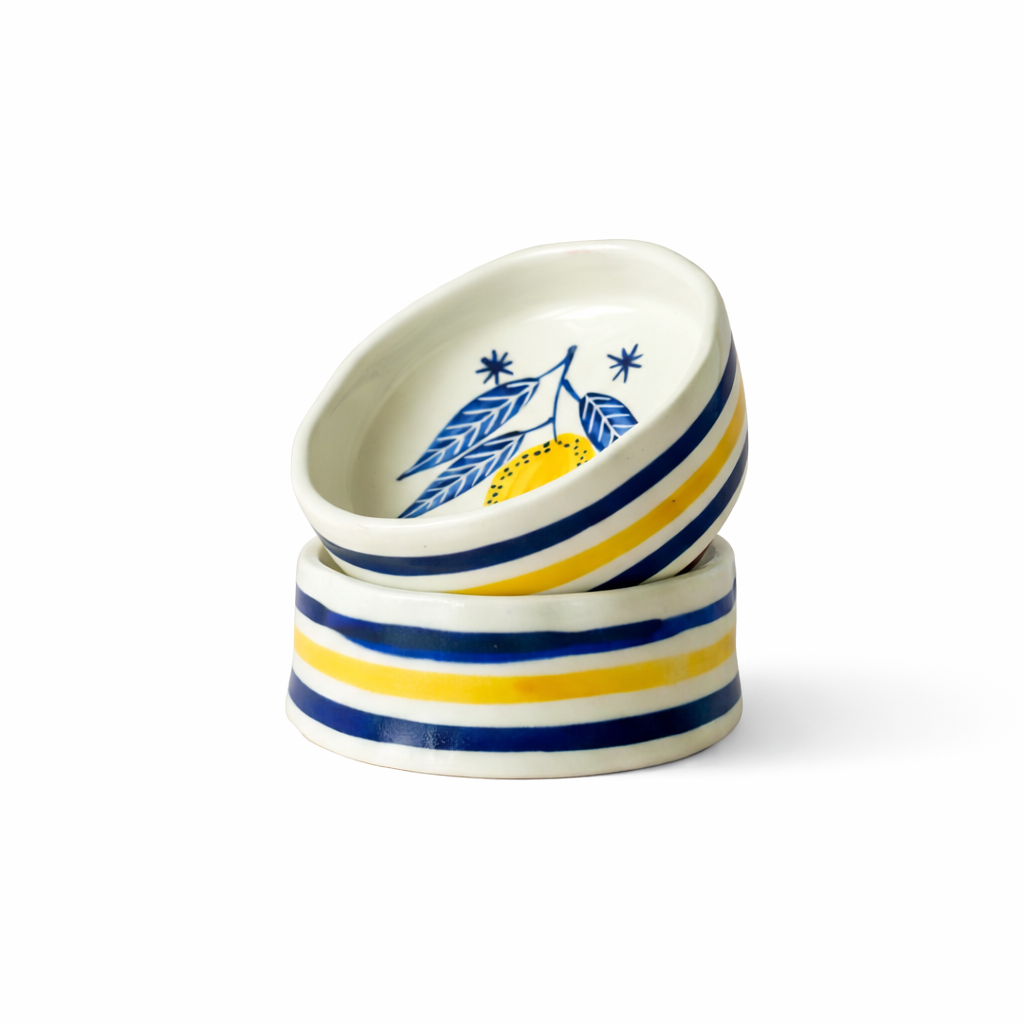 Lemon Leafy Cereal Bowl Set of 2