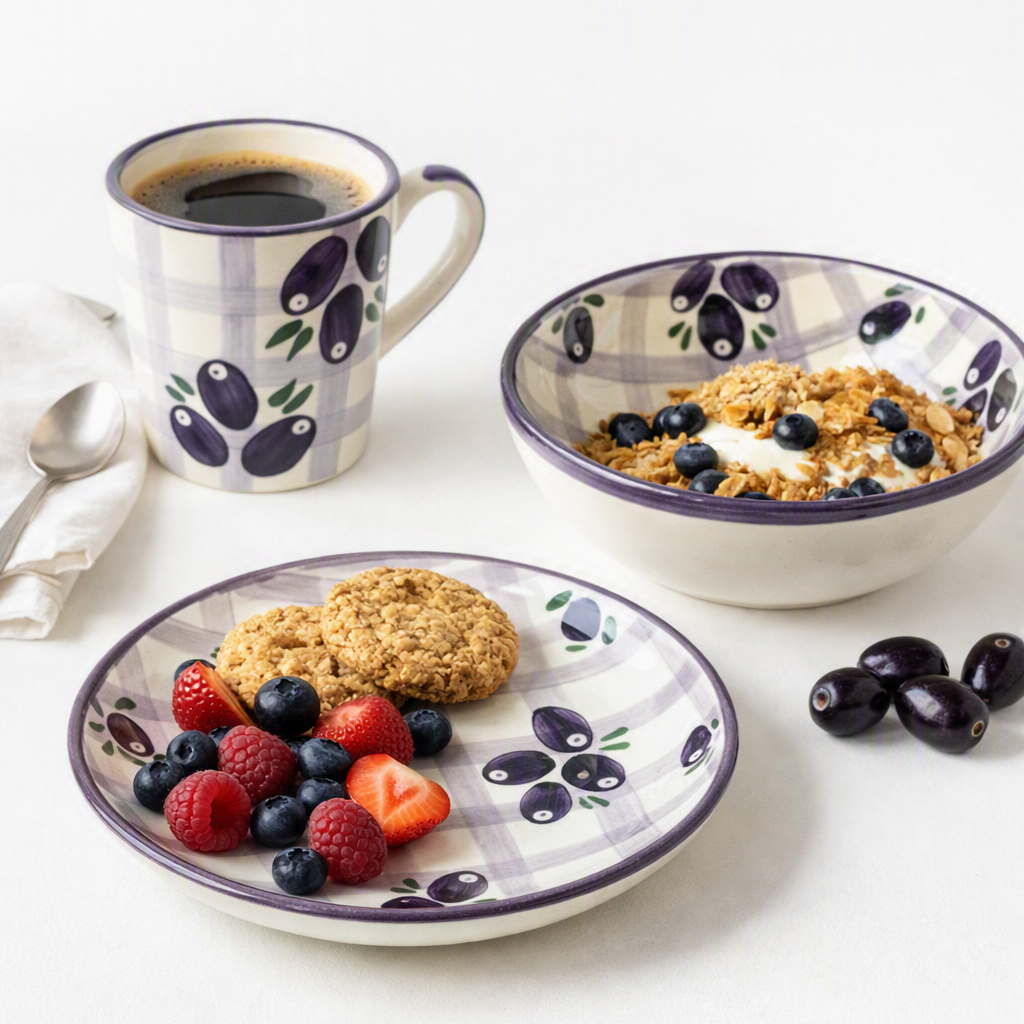 Jamun Junction Ceramic Breakfast Set of 3