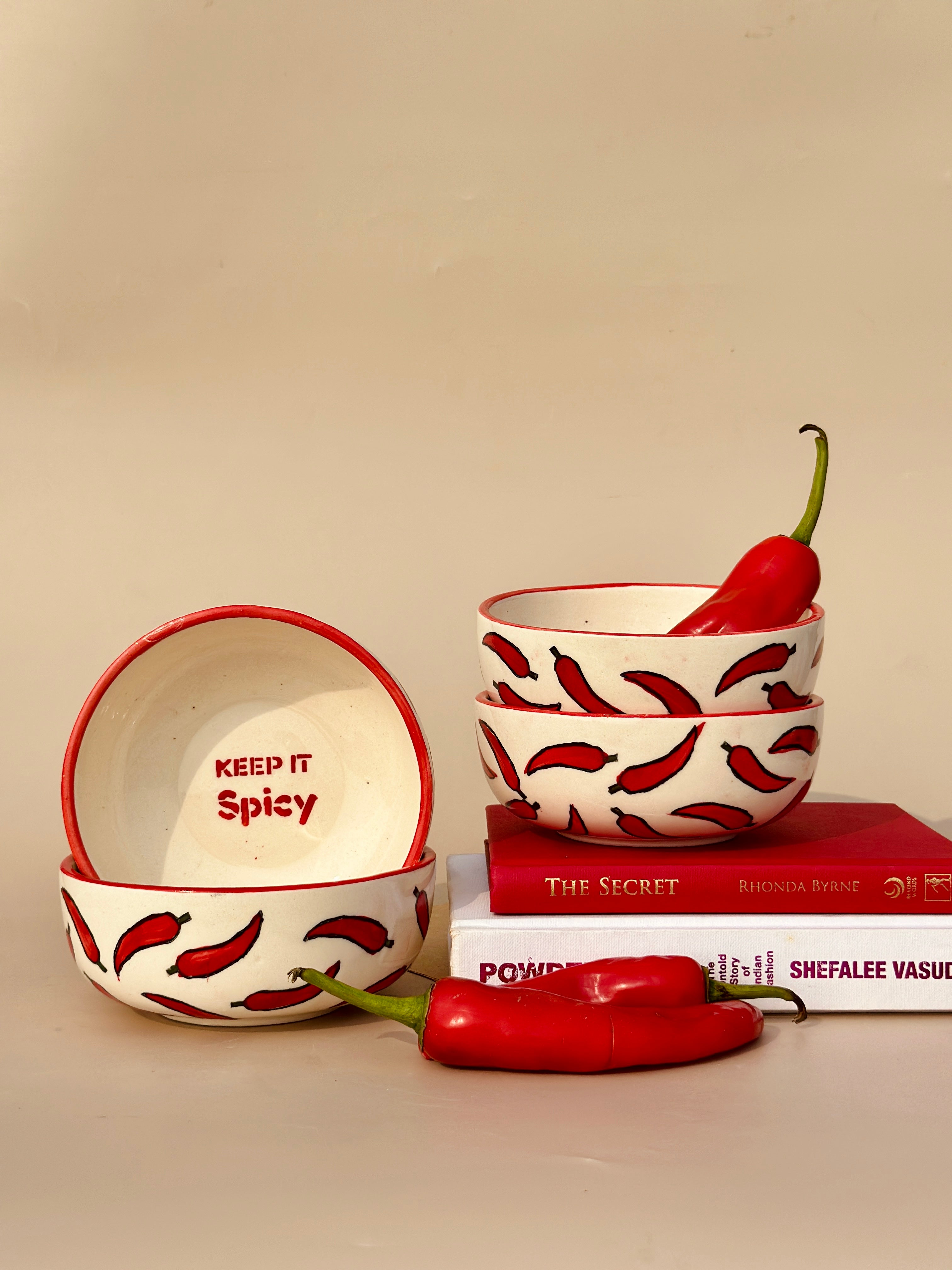 ‘Keep It Spicy’ Small Bowl Set of 4