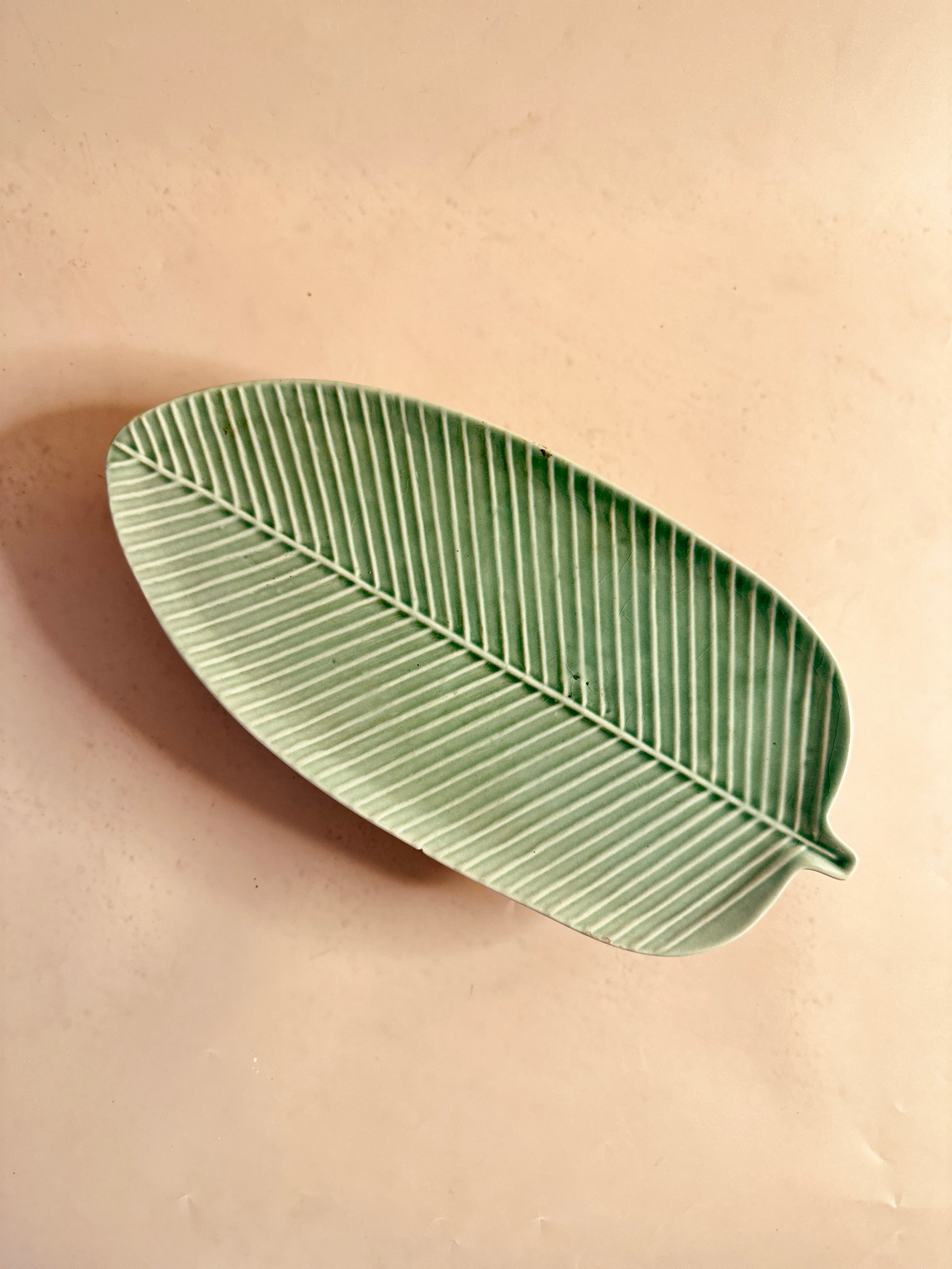 Vein Green Leaf Platter