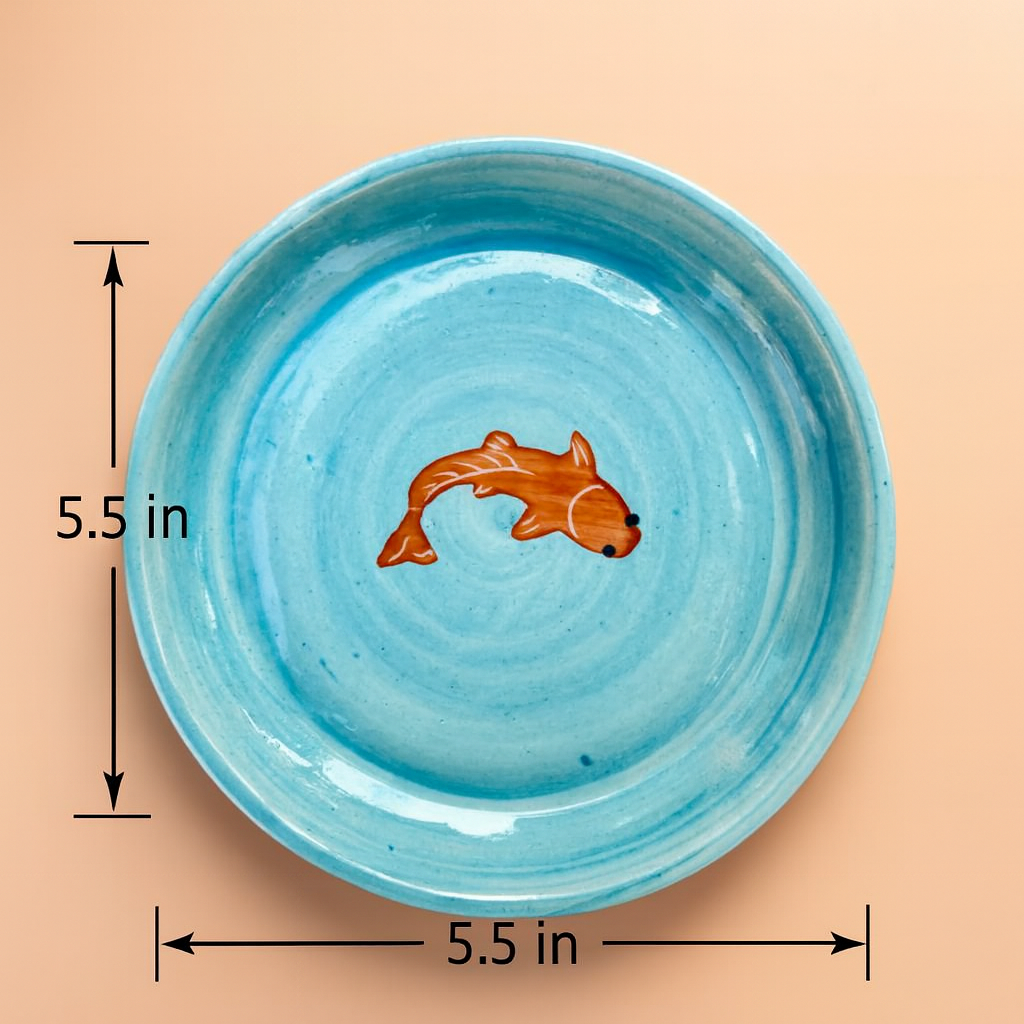 Koi mulaqaat Fish Ceramic Tapas Set of 4