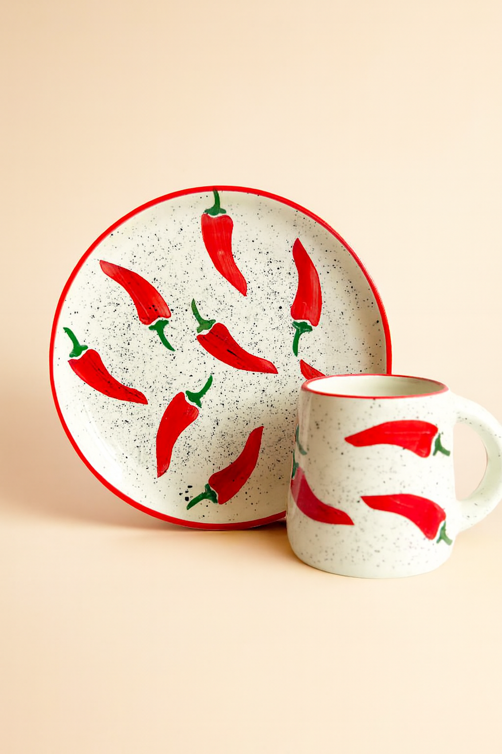 Keep It Spicy Ceramic Set - Plate & Mug