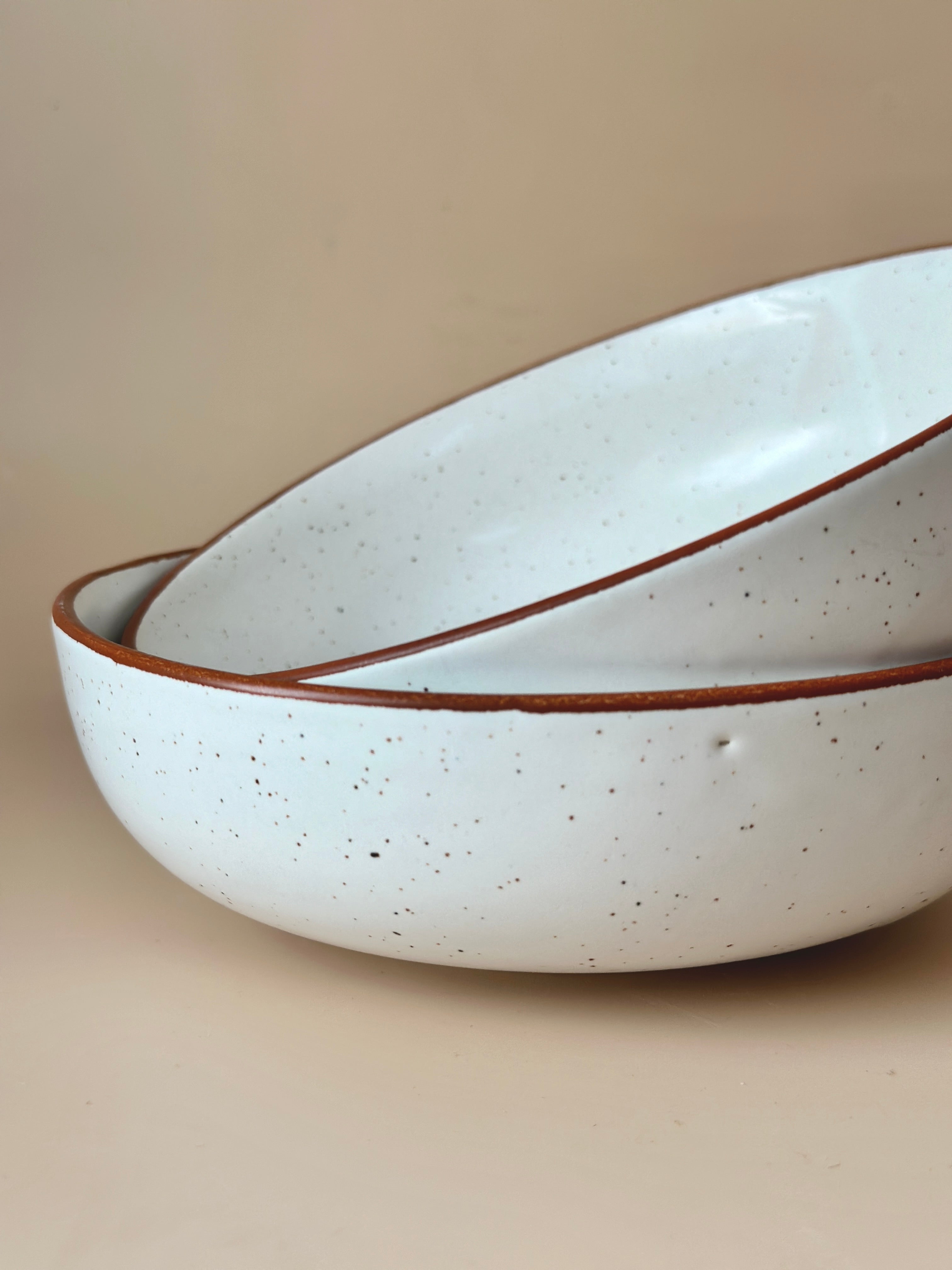 Sprinkle Egg White Ceramic Bowl