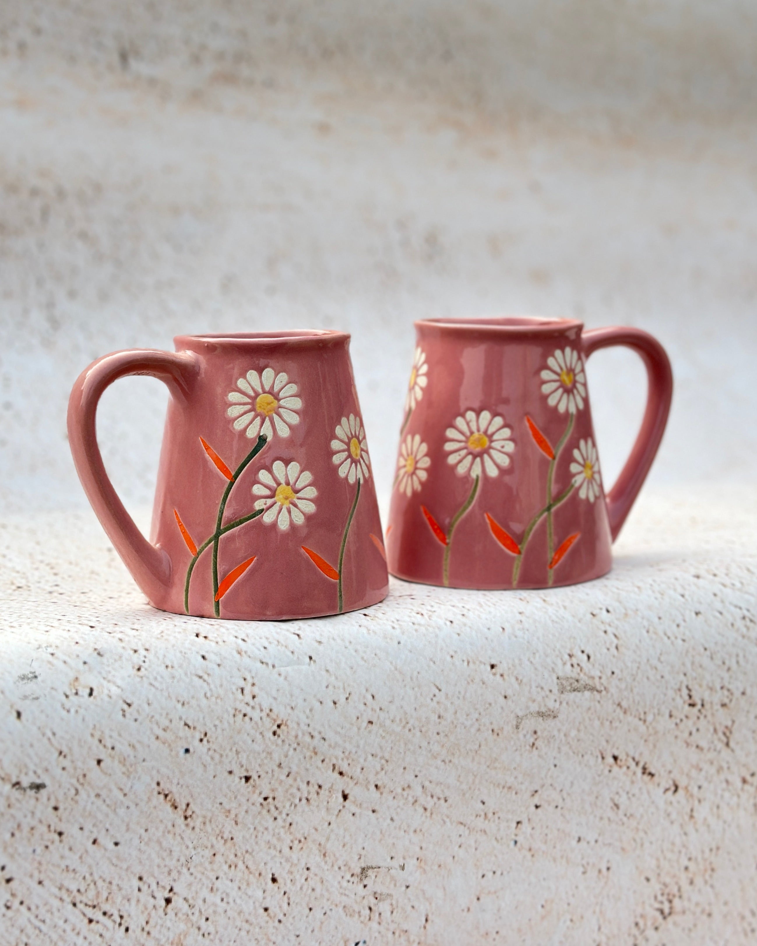 Set - Garden Bloom Mug in Pink Floral Design (250ml)