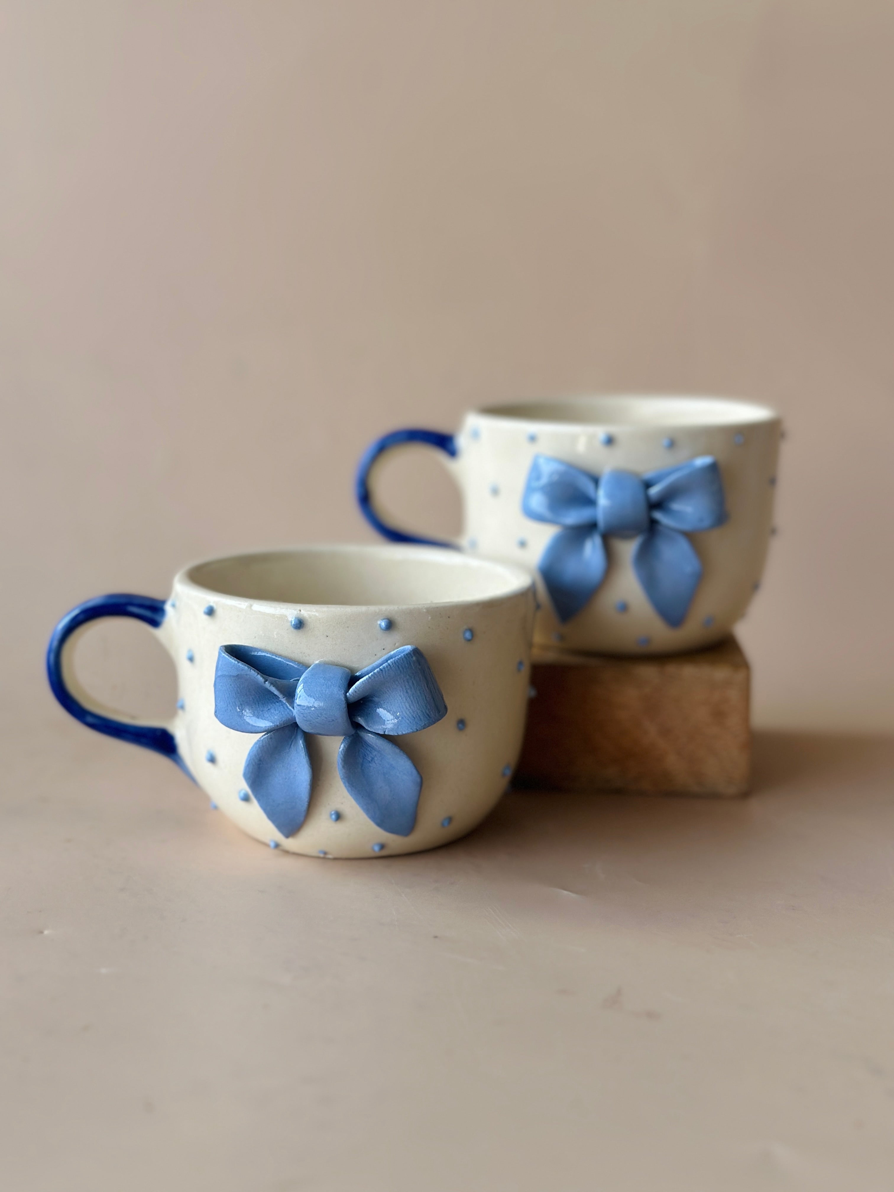 Dramatic Big Bow Espresso Cup - Sky Blue (Pre Order-Dispatches on 13th March)