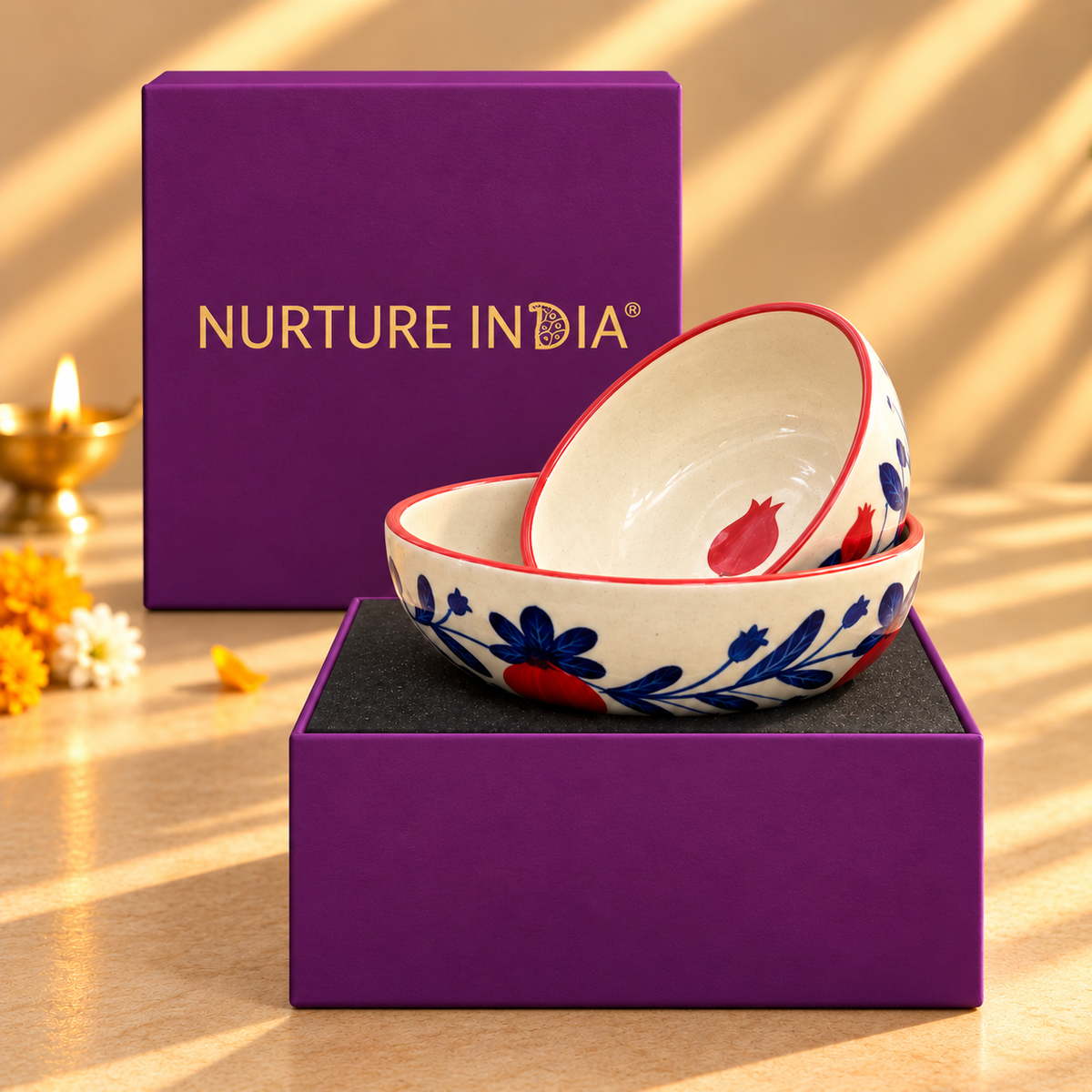Small and Large Bowl - Gift Box (Purple)