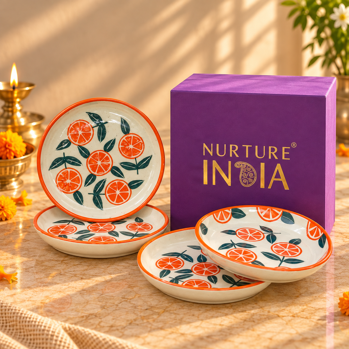 Ceramic Tapas Set of 4 - Gift Box