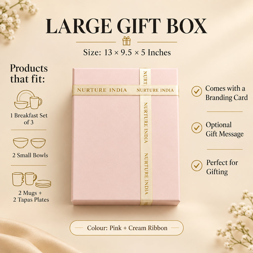 Large Gift Box With Ribbon (Gifting Box Only)