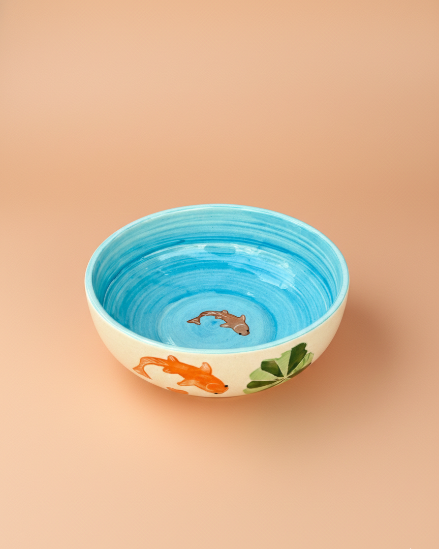 Koi Mulaqaat Fish Ceramic Bowl - Large