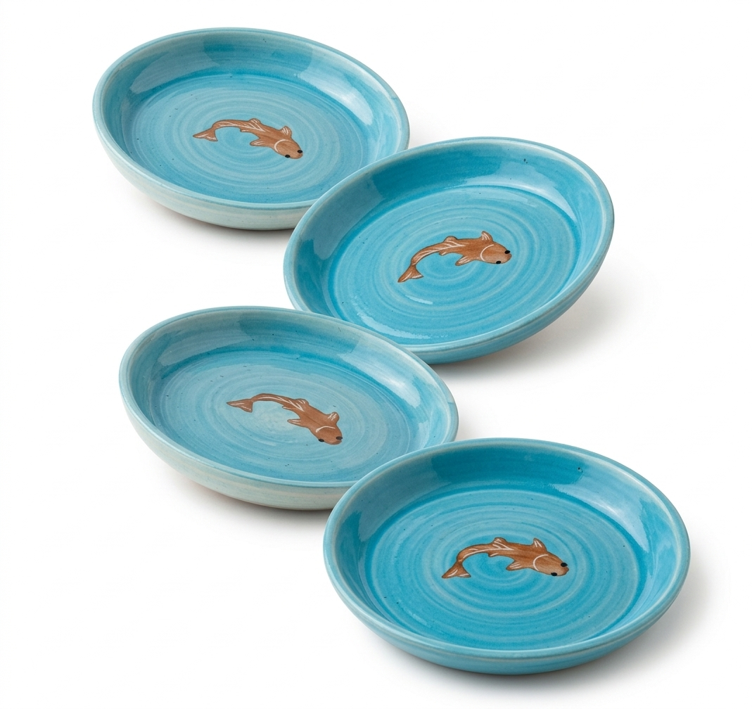 Koi mulaqaat Fish Ceramic Tapas Set of 4