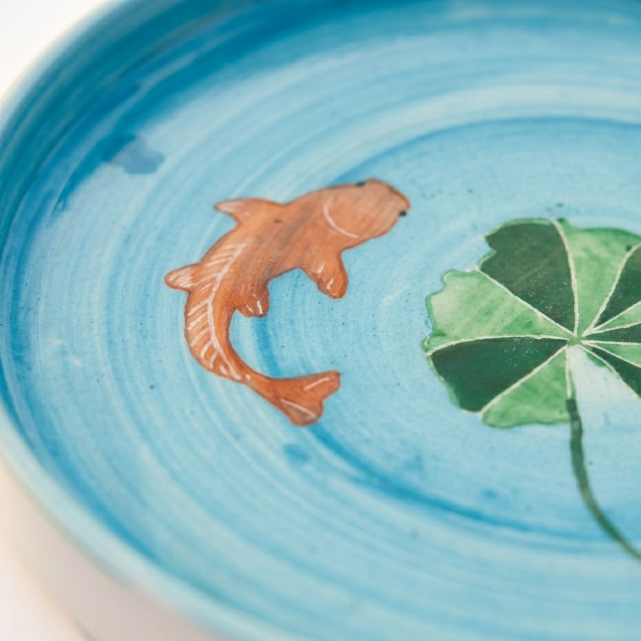 Koi Mulaqaat Fish Ceramic Plates (8 Inches)