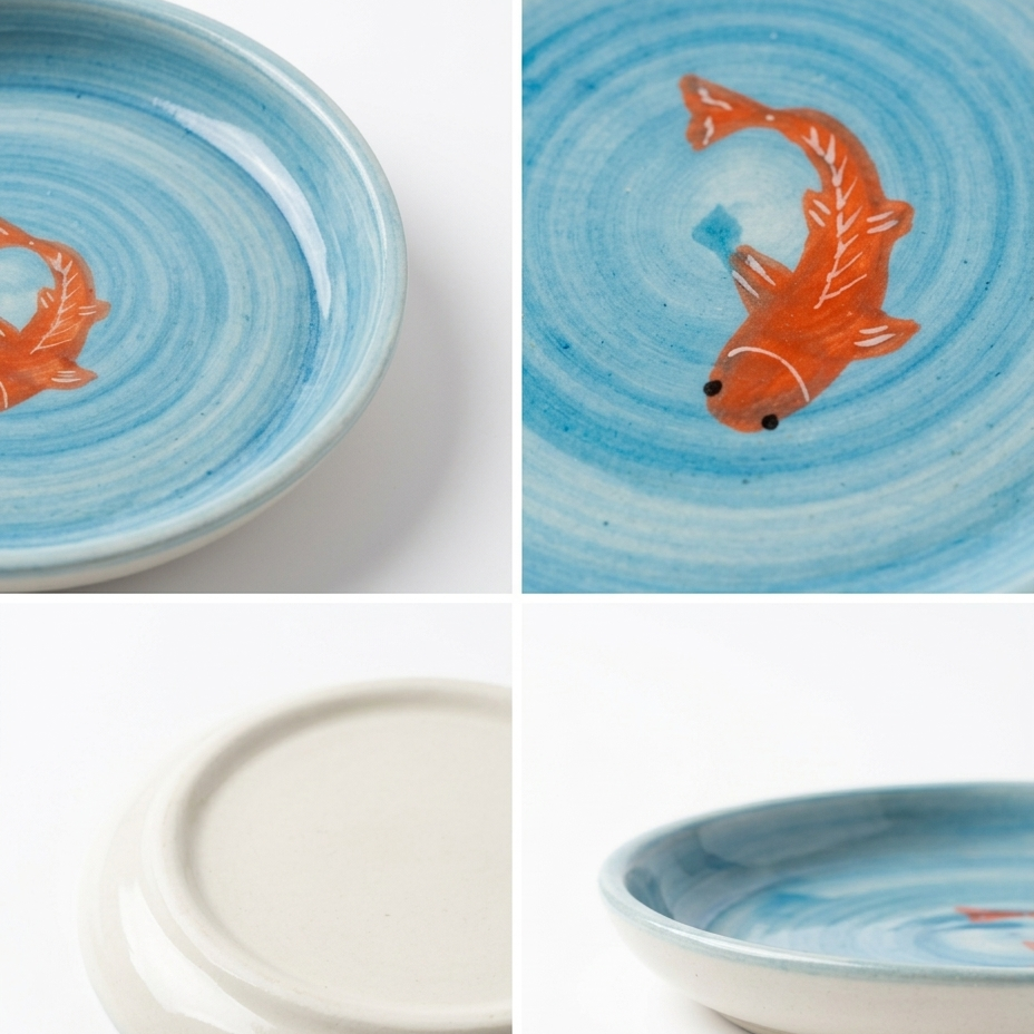Koi mulaqaat Fish Ceramic Tapas Set of 4