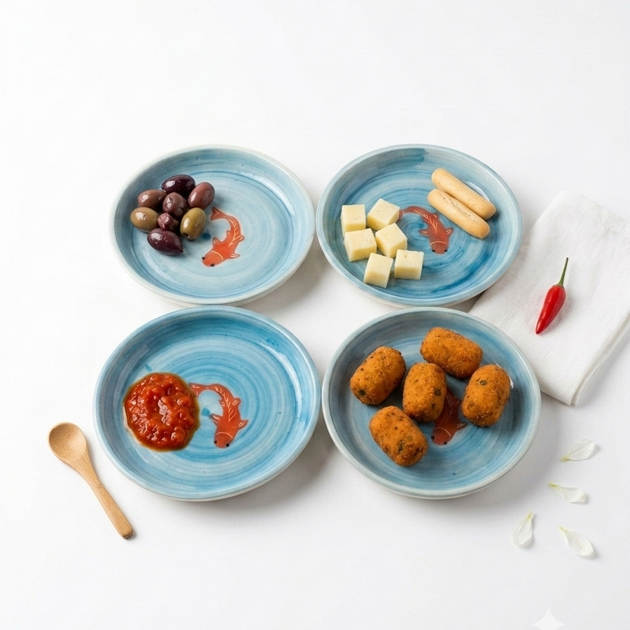 Koi Mulaqaat Fish Ceramic Tapas Set of 4