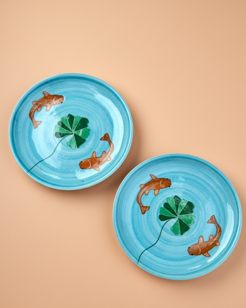 Koi Mulaqaat Handpainted Ceramic Plate (7inches)