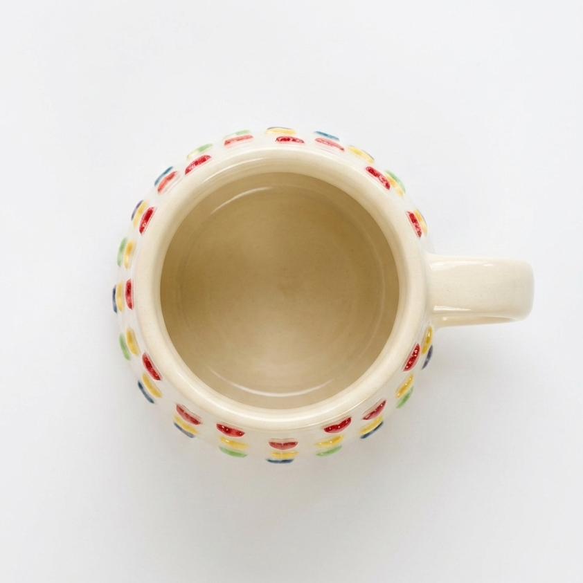 Embossed Rainbow Heart Mug